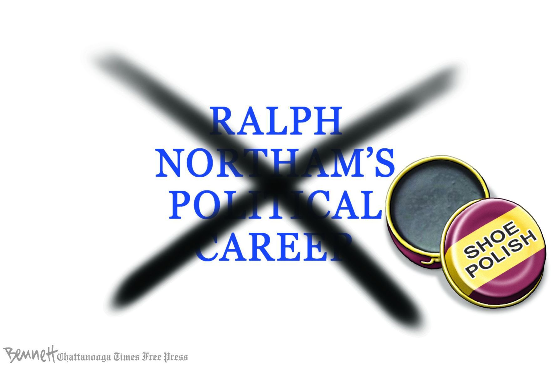 Bennett editorial cartoon
